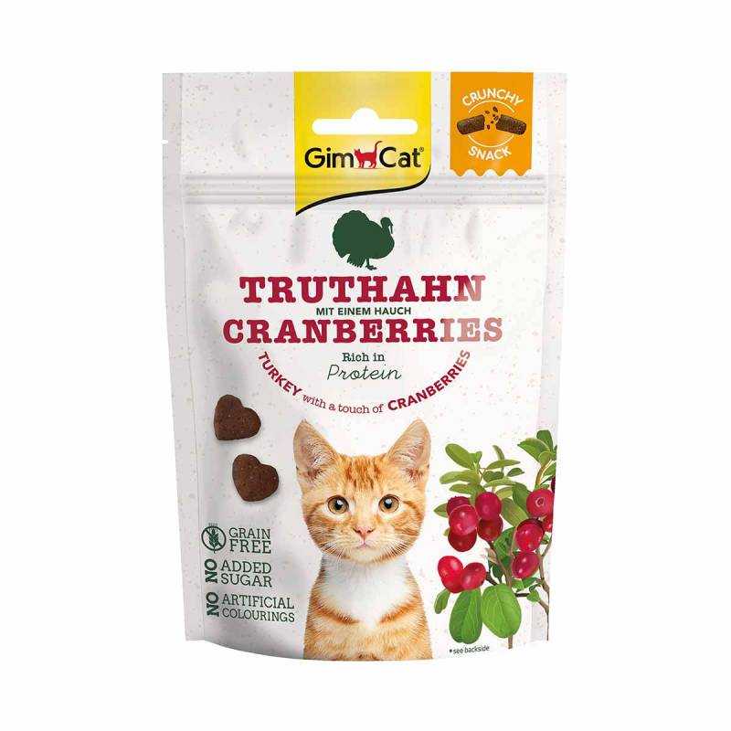 GimCat Crunchy Snacks Truthahn mit Cranberries 12x50g von Gimcat