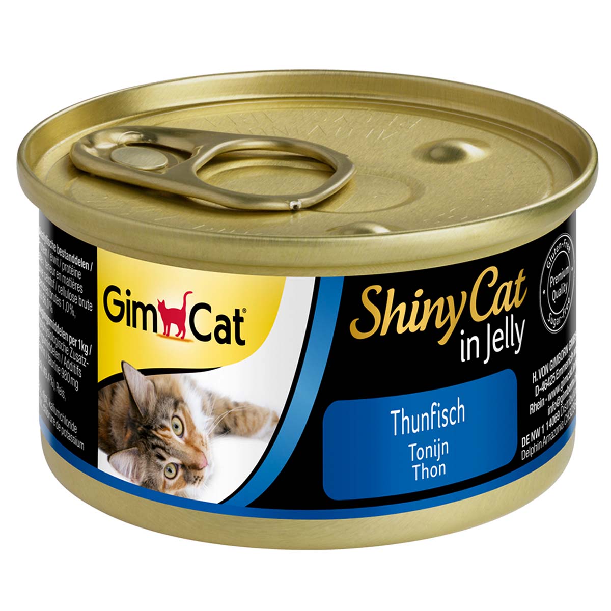 GimCat Katzenfutter ShinyCat Thunfisch in Jelly 24x70g von Gimcat