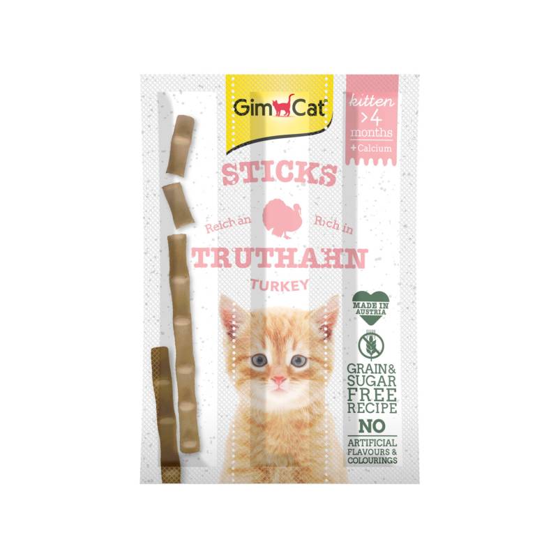 GimCat Kitten Sticks - Pute - 3 Sticks von Gimcat