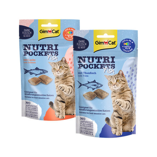 GimCat Nutri Pockets Fisch - Lachs - 60 g von Gimcat