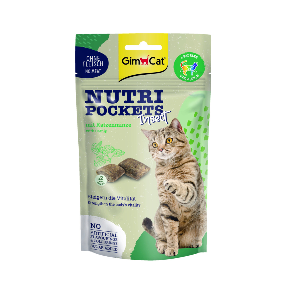 GimCat Nutri Pockets Insekt & Katzenminze - 60 g GimCat Nutri Pockets Insekt & Katzenminze - 60 g von Gimcat