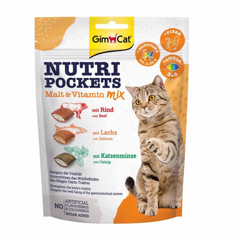 GimCat Nutri Pockets Malt&Vitamin Mix 10x150g von Gimcat