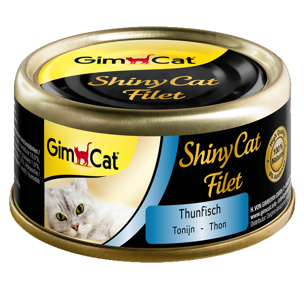 GimCat ShinyCat Filet Dose 6 x 70 g - Thunfisch GimCat ShinyCat Filet Dose 6 x 70 g - Thunfisch von Gimcat