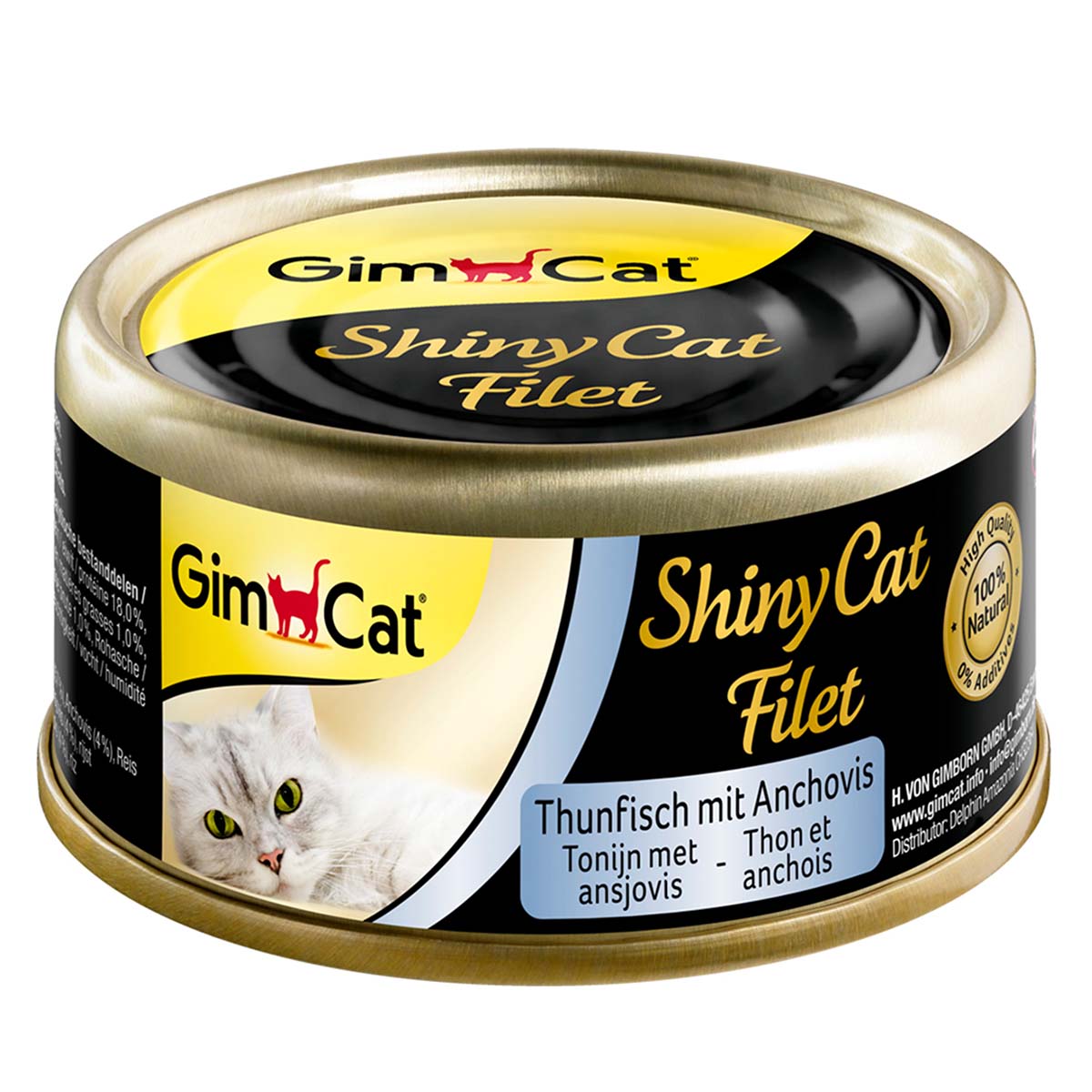 GimCat ShinyCat Filet Thunfisch & Anchovis 6x70g von Gimcat