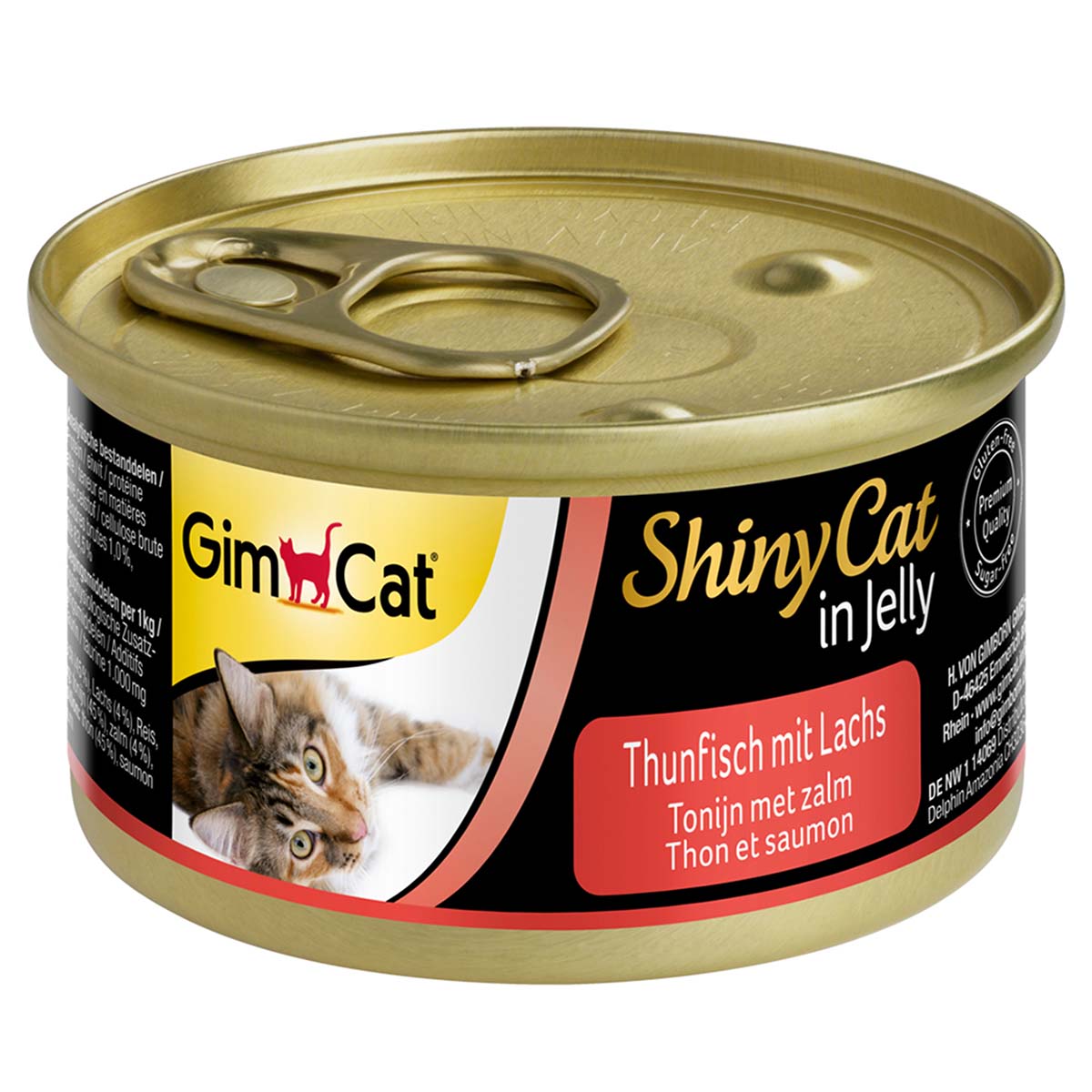 GimCat ShinyCat in Jelly Thunfisch mit Lachs 24x70g von Gimcat