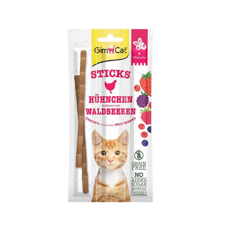 GimCat Superfood DuoSticks mit Hühnchen & Waldbeeren 6x3 Stück von Gimcat