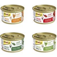 Probierpaket GimCat Superfood ShinyCat Duo - 6 x 70 g (4 Sorten gemischt) von Gimcat