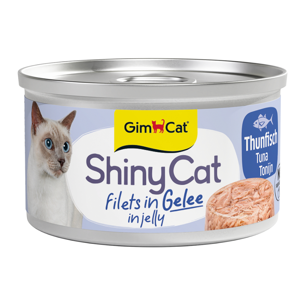 Sparpaket GimCat ShinyCat Filet in Jelly 12 x 70 g - Thunfisch Sparpaket GimCat ShinyCat Filet in Jelly 12 x 70 g - Thunfisch von Gimcat