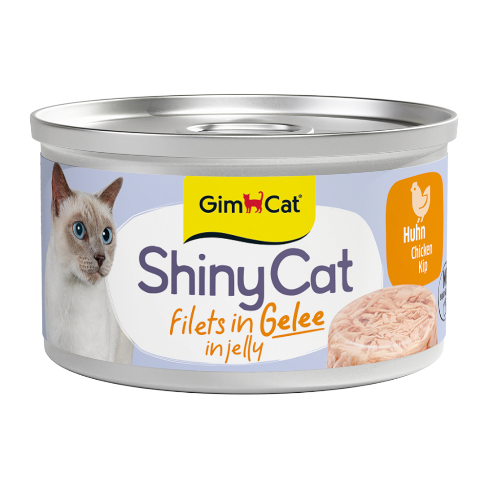 Sparpaket GimCat ShinyCat Filet in Jelly 12 x 70 g - Huhn Sparpaket GimCat ShinyCat Filet in Jelly 12 x 70 g - Huhn von Gimcat
