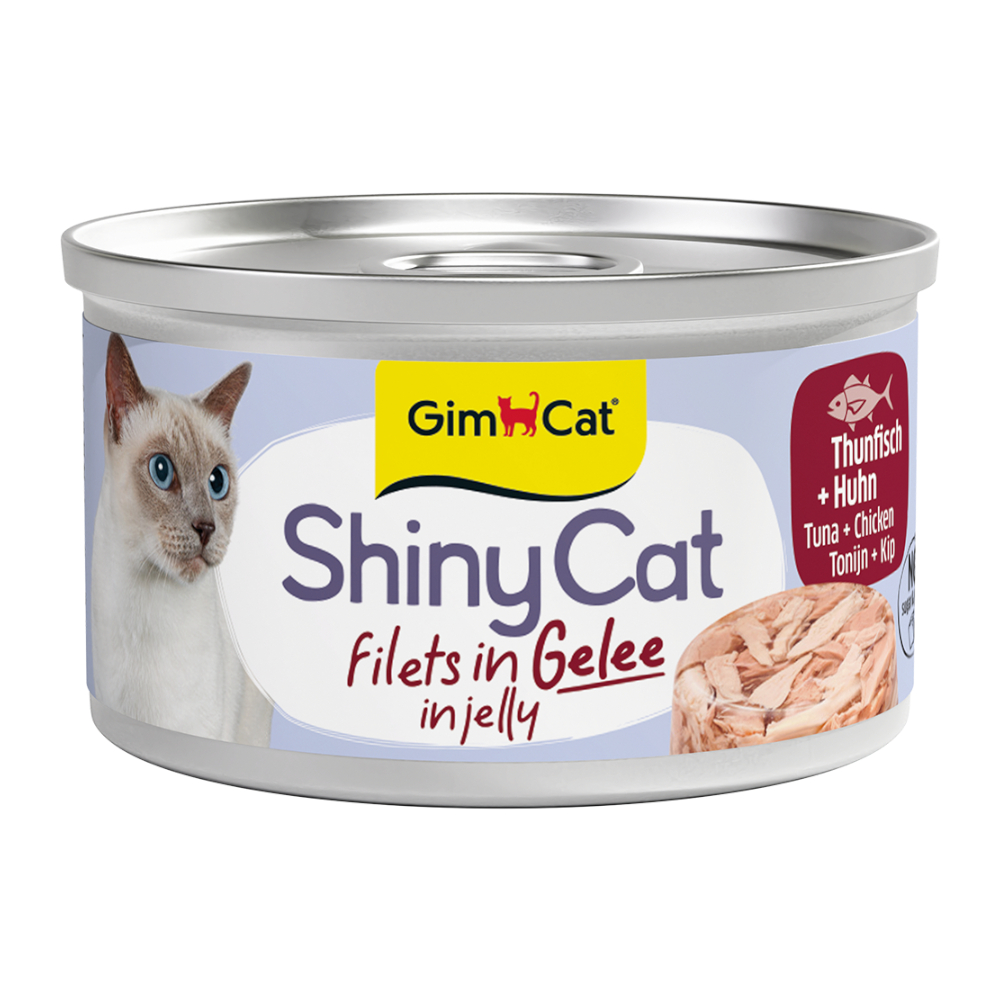 Sparpaket GimCat ShinyCat Filet in Jelly 12 x 70 g - Thunfisch & Huhn Sparpaket GimCat ShinyCat Filet in Jelly 12 x 70 g - Thunfisch & Huhn von Gimcat