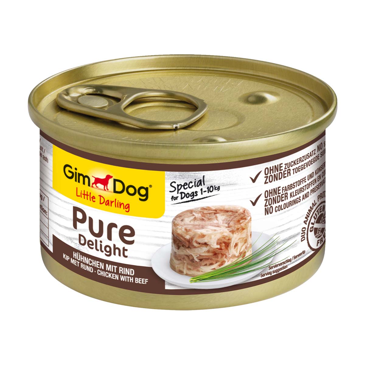 GimDog Little Darling Pure Delight Hühnchen mit Rind 12x85g von Gimdog