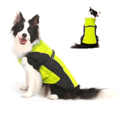 Hundejacke Winterweste Jacken Hundemantel Hundepullover Haustier Skifahren Kostüm Ärmellose Baumwolle Gepolsterte Weste für Welpen, kleine, mittelgroße und große Hunde von Gimilife