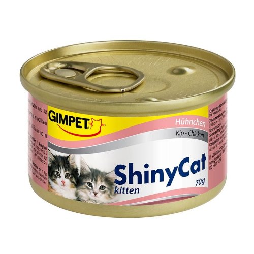 Gimpet ShinyCat Kitten Hühnchen 24x 70g Kittenfutter nass mit Huhn von Gimpet Cat