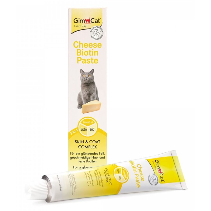 GimCat Cheese-Biotin Paste, 200 g (56,45 € pro 1 kg) von Gimpet