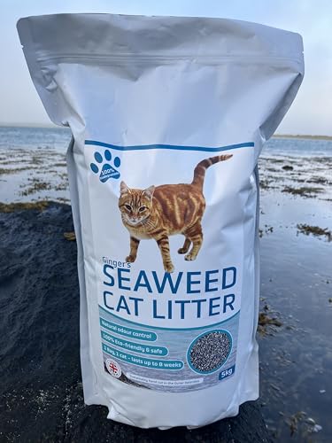 Ginger's Seaweed Cat Litter, Natürliche Geruchskontrolle, staubfrei. von Ginger's seaweed cat litter