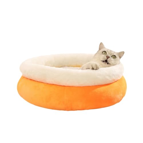 45cm Cat Bed Cave, Small Dog Cave House, Warm Cat House for Winter, Soft Plush Cat Nest, Cozy Cat Sleeping Bag, Velvet Cat Bed, Enclosed Cat Cave Bed, Pet Sleeping Bag for Small Dogs von Gitekain