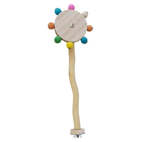 Bird Roller Toy - Birds Gym & Sittich Stand Barsch - Holz drehen Spaß Spielzeug Natürliches Holz Käfig Zubehör Stand Sitzstange Spielzeug für Wellensittich, Sittich, Nymphensittich, Sittich, von Gitekain