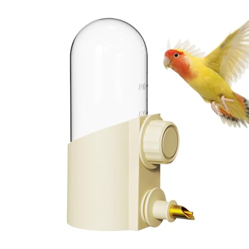 Bird Water Dispenser, Large Capacity Automatic Feeder, 250ml Hanging Parrot Drinker, Multipurpose Pet Waterer for Parakeet, Cockatiel, Lovebird, Small Birds von Gitekain