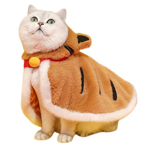 Cat Tiger Outfit, Cold Weather Cat Clothes, Hooded Cat Coat, Warm Cat Cloak, Cute Cat Clothing, Winter Pet Clothes, Cozy Cat Hoodie, Soft Cat Clothing, Pet Winter Wear, Feline Winter Fashion von Gitekain