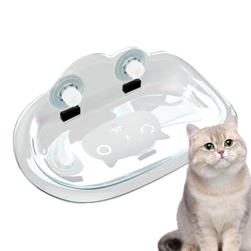 Cat Window Perch, Suction Cup Window Hammock for Cats, Cat Beds for Indoor Cats, Shock Proof Cat Window Sill Perch, Sunbathing Cat Window Perch, Cat Window Sill Perch for Sunbathing Sleeping Rest von Gitekain