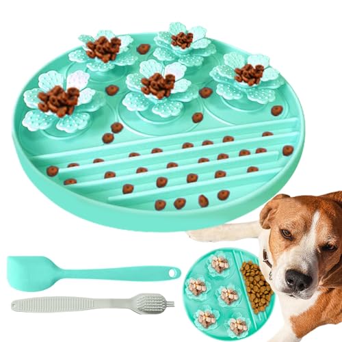 Dog Licking Mats | Pet Slow Eating Mat | Sturdy Dog Lick Pad, Dog Distraction Lick Mat, Treat Dispensing Lick Mat, Lick Mat for Pet Training, Slow Food Pad with Suction Cup for Dogs von Gitekain