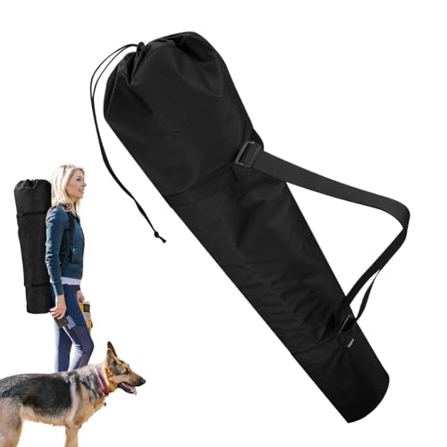 Dog Playpen Stake Bag, Sturdy Oxford Fabric Fence Poles Organizer, Foldable Pet Exercise Pen Carrying Case with Strap for Camping Rv Trips, 38.58x14.96 Inches, Black von Gitekain