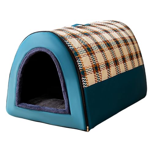 Gitekain Hochelastisches Kissenbett, warme, weiche Hundehütte, faltbare Hundehütte, Welpenhöhle, Sofa, Schlafnest für Haustiere, Katzennest, Winter-Haustierbett, gemütlicher Innenzwinger, von Gitekain