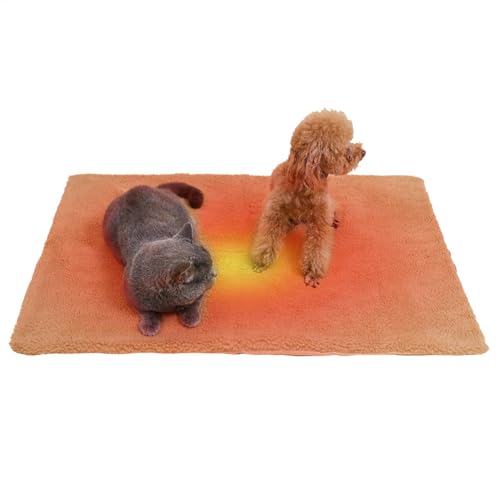 Gitekain Pet Cozy Warming Pad, Non-Slip Pet Mat, Soft Pet Sleeping Bed, Warming Bed for Puppies, Cozy Winter Pet Mat, Heated Pet Sleeping Pad, Travel Pet Warming Pad, Pet Resting Bed for Winter von Gitekain