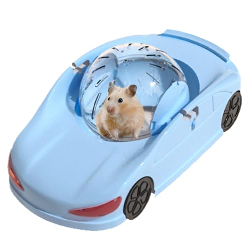 Hamster Running Ball, Small Pet Toy Car Exercise Wheel, 360 Degree Visibility Transparent Rolling Ball for Hamsters, Ferrets, Small Animals (29.5x16.5x12cm) von Gitekain