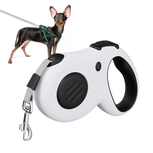 Hunde-Gurt, einziehbarer Hund, 4,8 m, automatischer Haustier-Gurt, ergonomischer Griff für kleine, mittelgroße und große Hunde, Reisehund, Parkspaziergänge, bequemer Hund von Gitekain