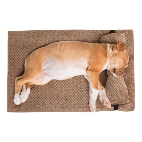 Orthopädische Schlafmatte, abnehmbares Kissen, Hundebett, rutschfeste Unterseite, Haustier-Couch-Bett, Couch, Hundebett, Hundekäfigbett, bequemes Hundebett, Haustier-Couch-Bett, mittelgroßes Hundebett von Gitekain