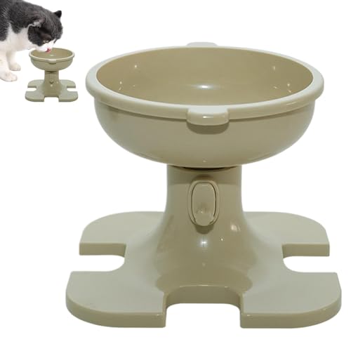 Raised Cat Bowl, Elevated Cat Dish, Adjustable Cat Food Bowl, Non-Tip Cat Bowl, Anti-Slip Pet Dish, Cat Bowl for Neck Protection, Elevated Dog Bowl, Adjustable Height Pet Bowl von Gitekain