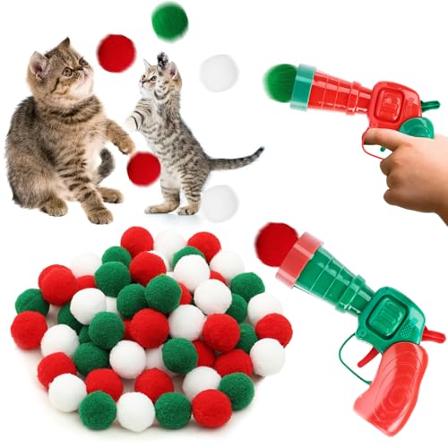 Giugio Katzenspielzeug, Interaktives Katzenspielzeug, Weiche Katzenbälle, Kätzchen Pompon Spielzeug Bälle, Plush Ball Interactive für Katzen und Kätzchen, Spielzeug für Indoor Haustier Katzen Hunde von Giugio