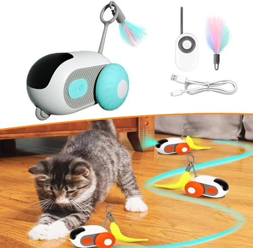 Giurui Katzenspielzeug Turbo Tail 2.0-2024 Bestes Turbo Tail 2.0 Katzenspielzeug, Turbo Tail Katzenspielzeug, Drei Modi Interaktives Katzenspielzeug, Schwerkraft-Sensing-Bewegung, Lassen Sie Ihre von Giurui