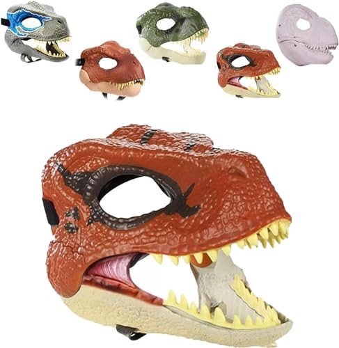 Hund Dinosaurier Maske Kopfbedeckung, Hundemaske Dinosaurier, Dino Maske Beweglicher Kiefer, Hund Dinosaurier Maske Kopfbedeckung, offener Mund Fütterung, T-Rex Haustiermaske, Dinosaurier von Giurui