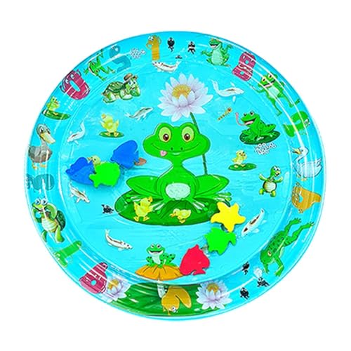 GjnjfdF 65Cm Wasserspielmatte Katze, Wassersensor Spielmatte Für Katzen, Sensor Water Playmat, Sensorische Wasser Spielmatte, Runden Wasserspielmatte Baby Sensor Wasser Spielmatte für Katzen im Sommer von GjnjfdF