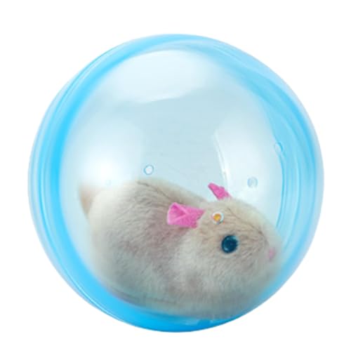 GjnjfdF Hamster Laufball zum Spielen Transparenter Hamster Laufball Selbstrollender Ball, Hamster Laufübung, Interaktiver Hamsterball, Elektronisches Rollball Spielzeug für Kinder von GjnjfdF