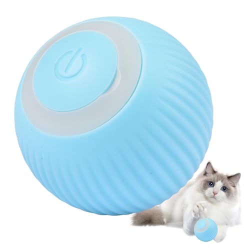 GjnjfdF Katzenspielzeug Elektrisch Katzenball Mit Led Licht Interaktives Katzenspielzeug Intelligentes Katzenspielzeug 360° Automatisch Katzenspielzeug Für Katzen von GjnjfdF