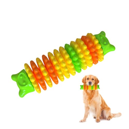 GkgWuxf Caterpillar Hunde-Kauspielzeug,Caterpillar Hunde-Beißspielzeug, Bissfestes Hundespielzeug in Raupenform, Zahnungszubehör für Welpen, Flexibler Kaustab für mittelgroße und große Hunde in Höfen von GkgWuxf