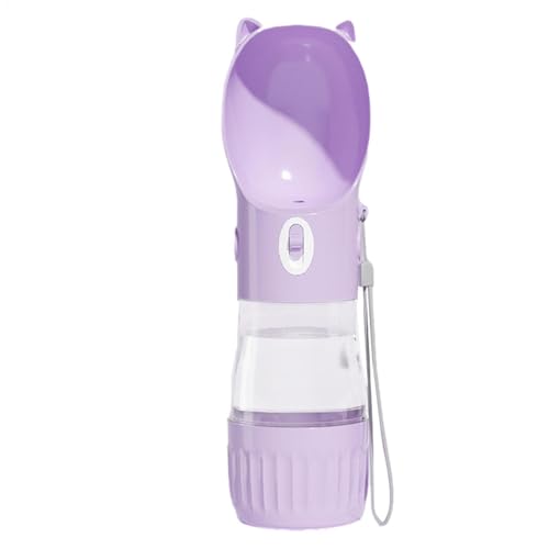 GkgWuxf Hundetrinkflasche, Haustier Travel Cup | 2 in 1 Welpenwasserspender mit Lebensmittelbehälter - Kleintiere Trinkfuttermittel, tragbare Outdoor -Vorräte für Gehen, Wandern, Camping von GkgWuxf