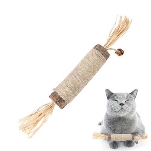 GkgWuxf Katzen-Kaustab - Natürliches Katzenminzespielzeug für Katzen King Size,Großes Katzenminze-Spielzeug, interaktives Katzen-Kauspielzeug für aggressive Kauer, energieverbrauchend, Möbel schützend von GkgWuxf