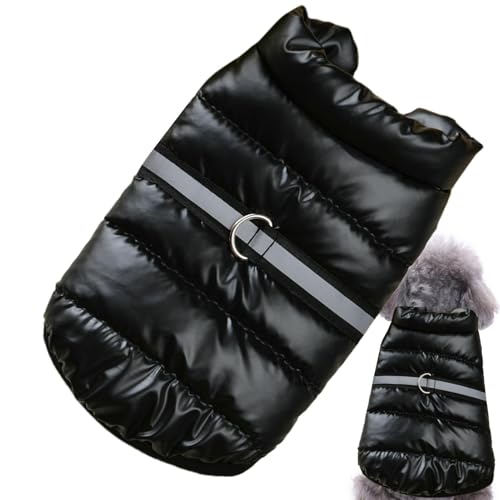 GkgWuxf Wintermäntel für kleine Hunde, Winterjacke für kleine Hunde - Reflektierende warme Hundejacke mit integriertem Loch für das Geschirr - Welpenjacke, Haustierbekleidung für kaltes Wetter für von GkgWuxf