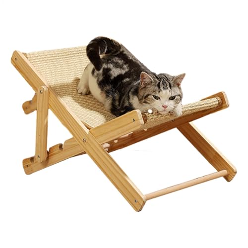 Gkumgwo Erhöhtes Bett für Katzen, Katzenliege, erhöht, Hängematte, Traglast 10 kg, verstellbare Katzenhängematte für Indoor-Katzen, Welpen, kleine Hunde von Gkumgwo