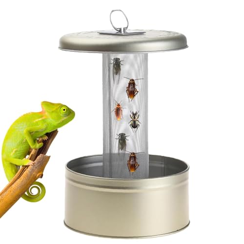 Gkumgwo Gecko Feeder - Ausbruchsichere Wassernapf Becken Chamäleon Schüssel | Futternapf Wurmschale Chamäleon Schüssel für Drache Leopard Gecko Spinne Skorpion Chamäleon von Gkumgwo