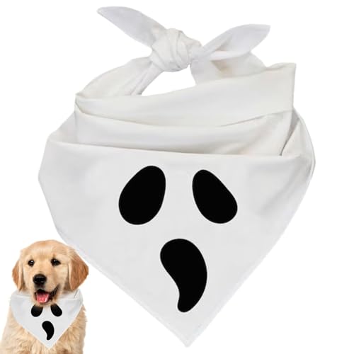 Gkumgwo Halloween-Hundehalstuch, lustiges Halstuch, Dreieckstuch für Haustiere, Halstuch, Welpen-Lätzchen, verstellbare Passform, Taschentuch für Versammlungen, Reisen von Gkumgwo