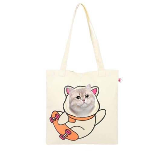 Gkumgwo Haustier-Schultertasche, tragbare Katzen-Canvas-Tragetasche, Tragetasche für kleine Hunde und Katzen, Outdoor-Hunde-Tragetasche für Einkaufen, Camping von Gkumgwo