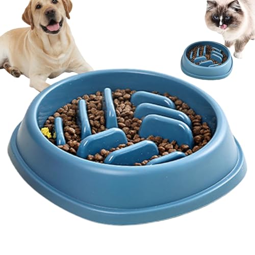 Gkumgwo Hundenapf Slow Feeder,Slow Feeder Hundenapf | Maze Dog Slow Feeder | Interaktive Hundefutterschalen, Slow Feeder, kippsicherer Labyrinth-Futternapf für alle Hunde- und Katzenrassen von Gkumgwo