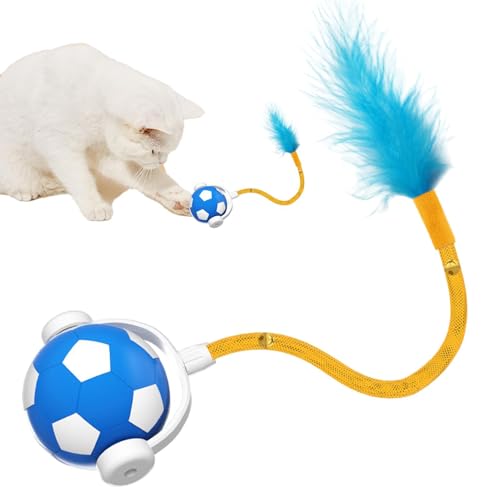 Gkumgwo Interaktiver Katzenball, rollendes Hundebälle-Spielzeug,Drei Modi Kitten Smart Moving Ball - Interaktives Haustierspielzeug, wiederaufladbares Trittballspielzeug für kleine und mittlere Katzen von Gkumgwo