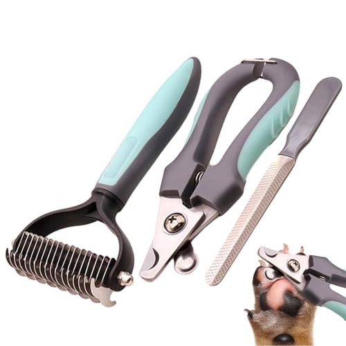 Gkumgwo Krallenknipser für Hunde, Krallenknipser für Hunde - 3 Teile/Satz Zehennagel Katzen Nagel Haustier Kit Clippers - Haustierpflegezubehör für Hamster, Katzen, Meerschweinchen von Gkumgwo