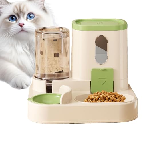 Gkumgwo Pet Waterer and Food Feeder Set - Auto Katzenfutterspender Set | Futterspender und Bewässerungsspender im Set für Katzen, Hunde, kleine Haustiere von Gkumgwo